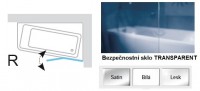Ravak 10° CVS2 100 vanová zástěna pravá rám bílý sklo Transparent 7QRA0103Z1